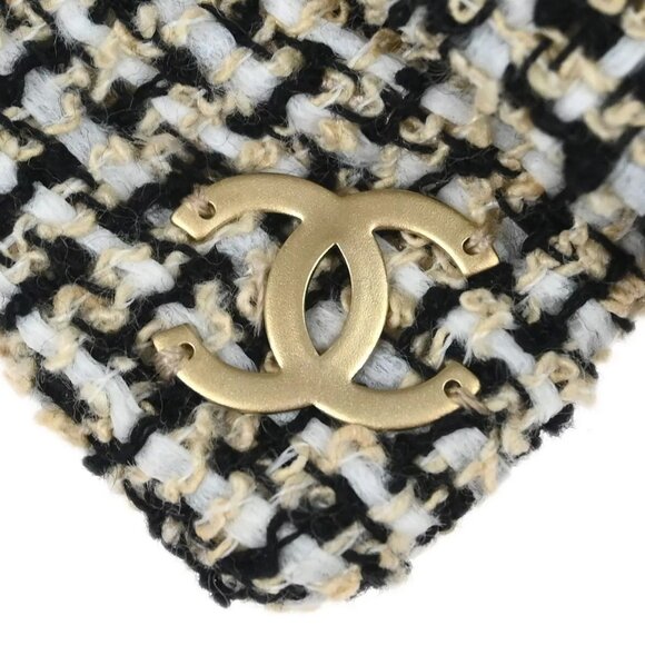 Chanel Hair Clip Bow Hairpin Barrette White 14C 124918 main image 6